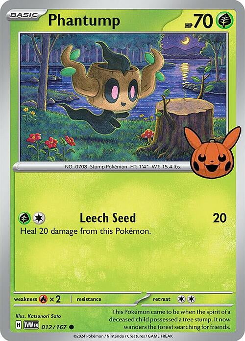 Twilight Masquerade Phantump #12/167 Trick or Trade
